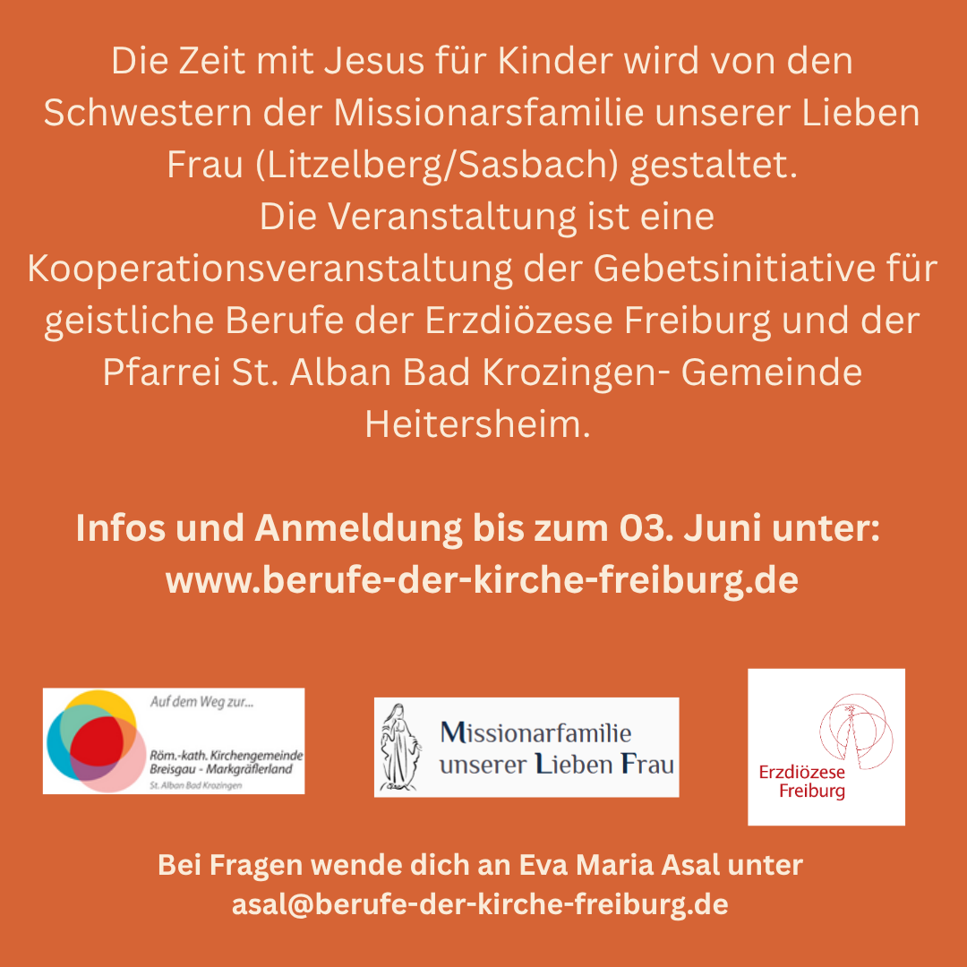 Zeit mit Jesus - Anbetung für Kinder - Heitersheim